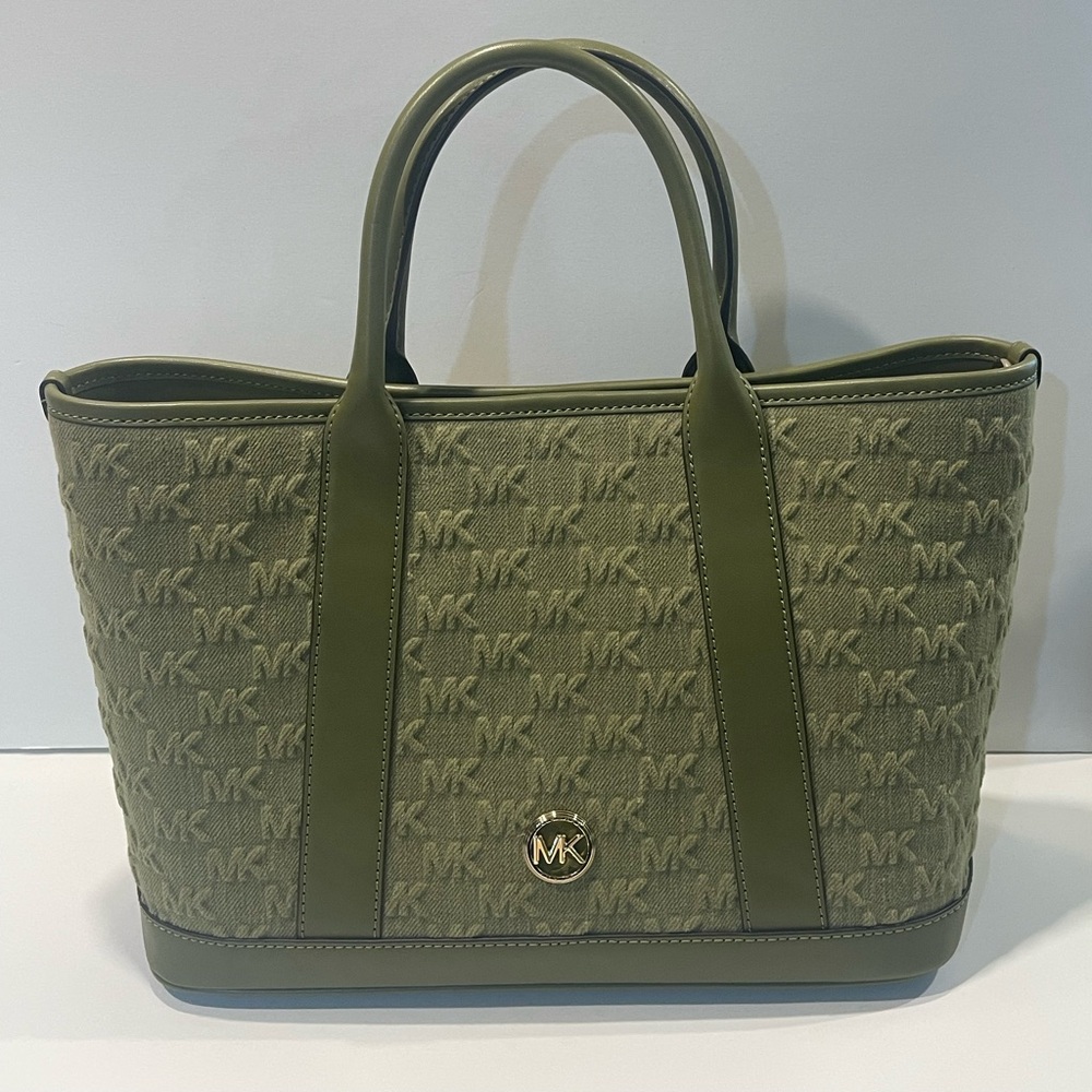 Michael Kors Olive Green Tote Bag